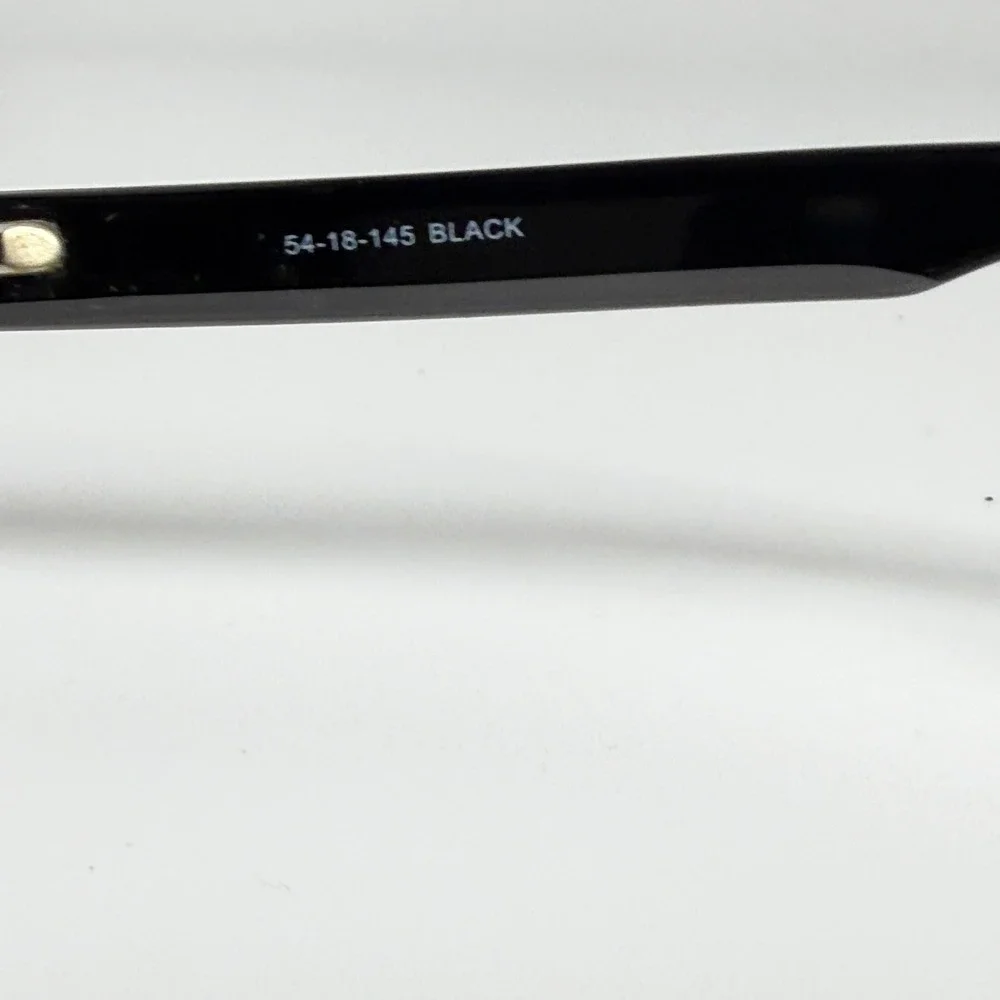 Bulova‎ Banner Elk Black Rectangle Eyeglasses Frames 54-18-145 Mens 22100